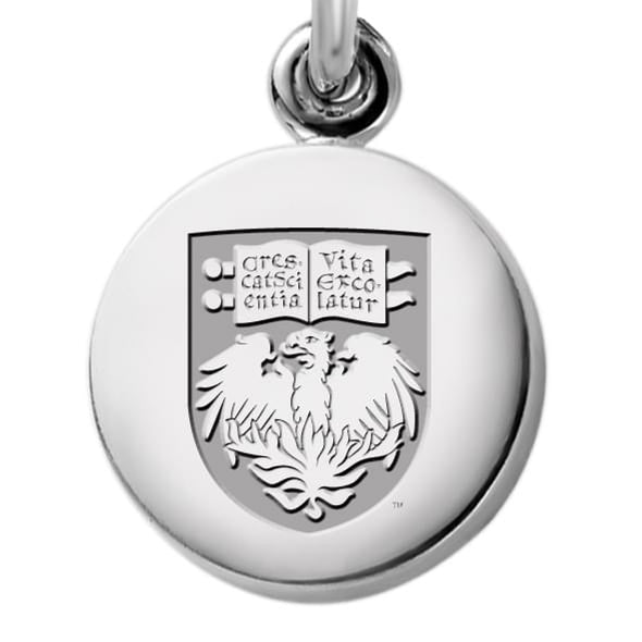 University of Chicago Necklace with Charm in Sterling Silver Shot #2