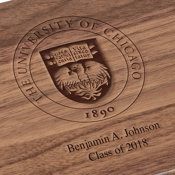 University of Chicago Solid Walnut Desk Box Shot #3