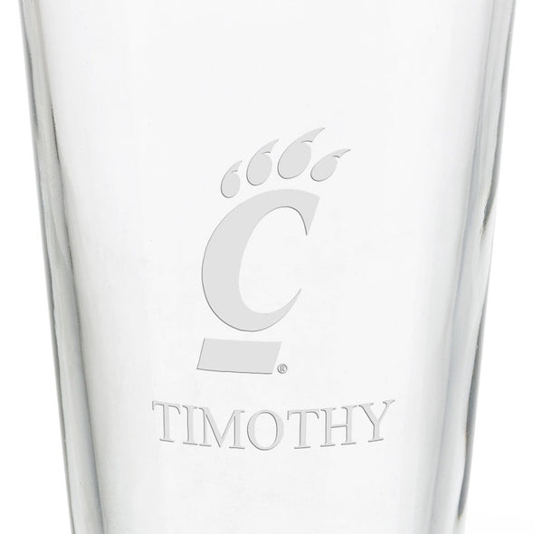 University of Cincinnati 16 oz Pint Glass- Set of 2 Shot #3