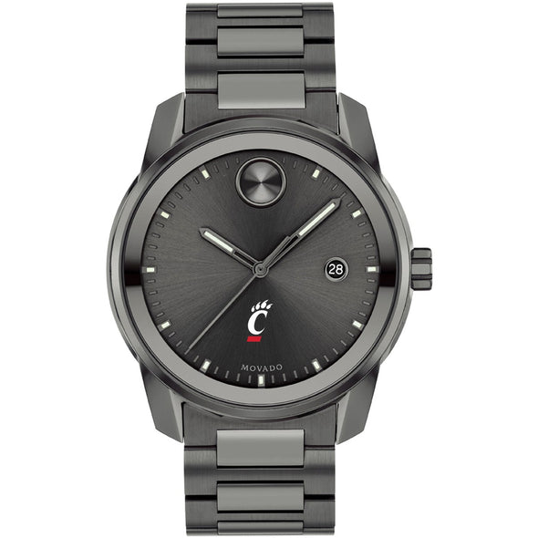 University of Cincinnati Men's Movado BOLD Gunmetal Grey with Date Window Shot #2
