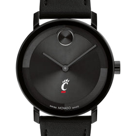 University of Cincinnati Men's Movado BOLD with Black Leather Strap Shot #1