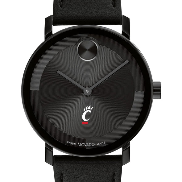 University of Cincinnati Men's Movado BOLD with Black Leather Strap Shot #1