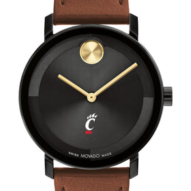 University of Cincinnati Men's Movado BOLD with Cognac Leather Strap Shot #1