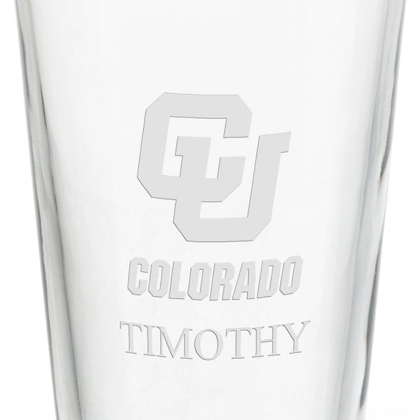 University of Colorado 16 oz Pint Glass- Set of 4 Shot #3