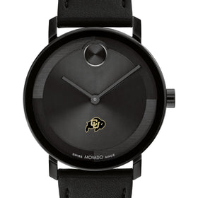 University of Colorado Men's Movado BOLD with Black Leather Strap Shot #1