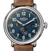 University of Colorado Shinola Watch, The Runwell Automatic 45 mm Blue Dial and British Tan Strap at M.LaHart & Co.