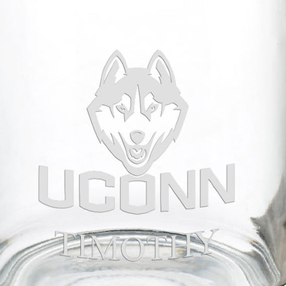 University of Connecticut 13 oz Glass Coffee Mug Shot #3