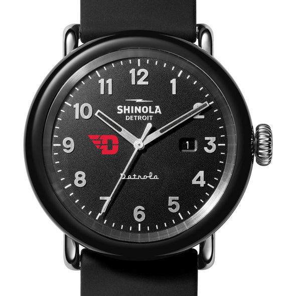 University of Dayton Shinola Watch, The Detrola 43mm Black Dial at M.LaHart &amp; Co. Shot #1