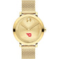 University of Dayton Women's Movado Bold Gold with Mesh Bracelet Shot #2