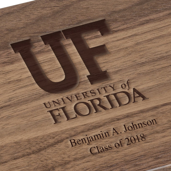 University of Florida Solid Walnut Desk Box Shot #3