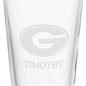 University of Georgia 16 oz Pint Glass- Set of 2 Shot #3
