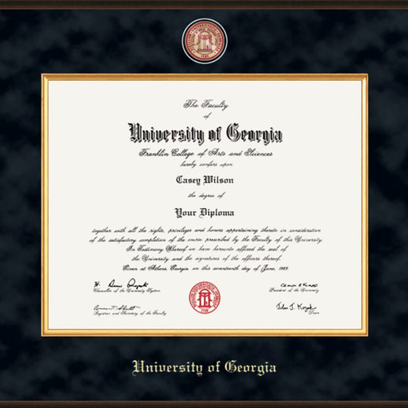University of Georgia Excelsior Diploma Frame Shot #2