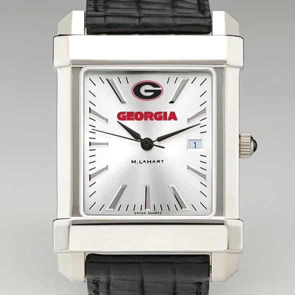 University of Georgia Men's Collegiate Watch with Leather Strap Shot #1