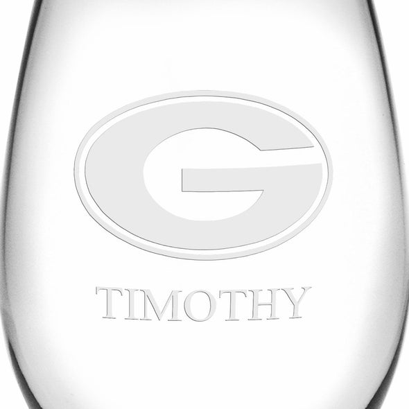 University of Georgia Stemless Wine Glasses Made in the USA - Set of 2 Shot #3