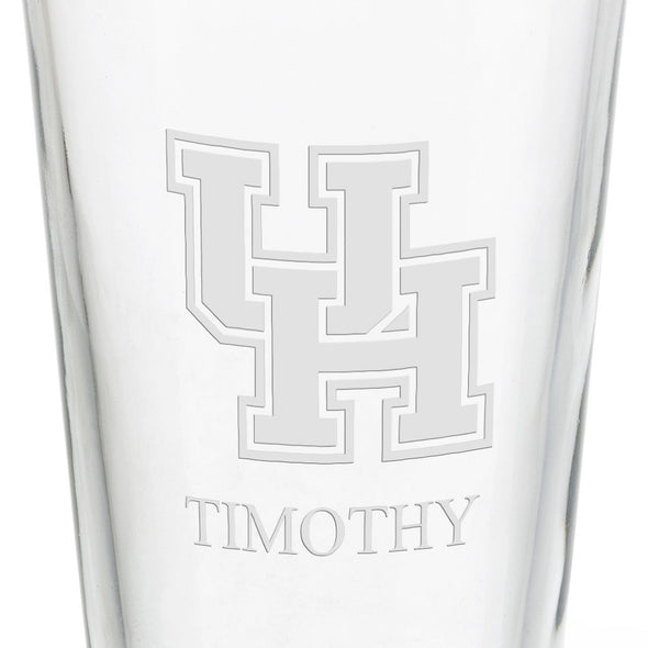 University of Houston 16 oz Pint Glass- Set of 2 Shot #3
