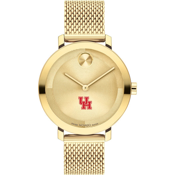 University of Houston Women's Movado Bold Gold with Mesh Bracelet Shot #2