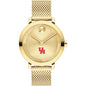 University of Houston Women's Movado Bold Gold with Mesh Bracelet Shot #2