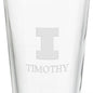 University of Illinois 16 oz Pint Glass- Set of 2 Shot #3