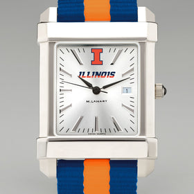 University of Illinois Collegiate Watch with RAF Nylon Strap for Men Shot #1