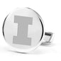 University of Illinois Cufflinks in Sterling Silver Shot #2