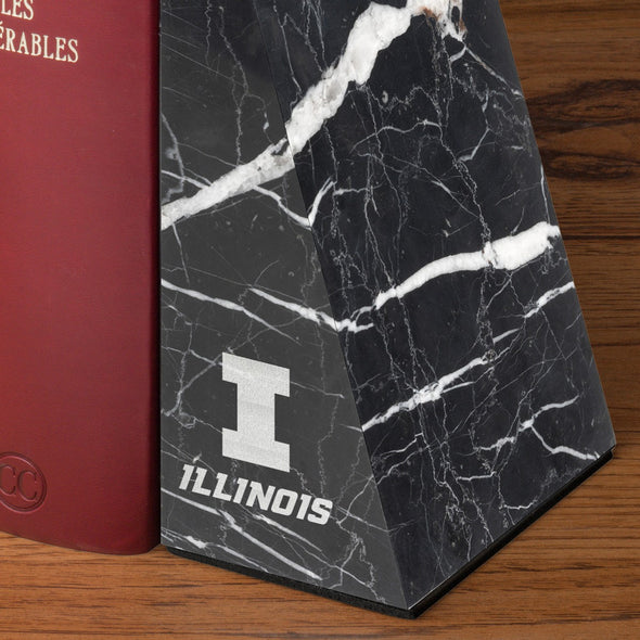 University of Illinois Marble Bookends by M.LaHart Shot #4