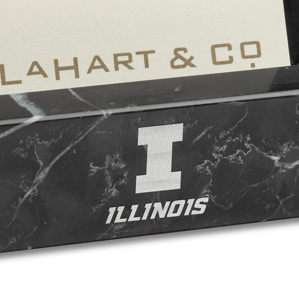 University of Illinois Marble Business Card Holder Shot #2