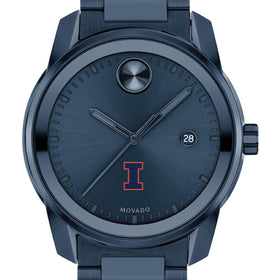 University of Illinois Men&#39;s Movado BOLD Blue Ion with Date Window Shot #1