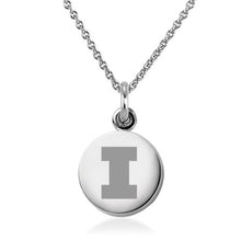 University of Illinois Necklace with Charm in Sterling Silver Shot #1