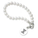 University of Illinois Pearl Bracelet with Sterling Silver Charm