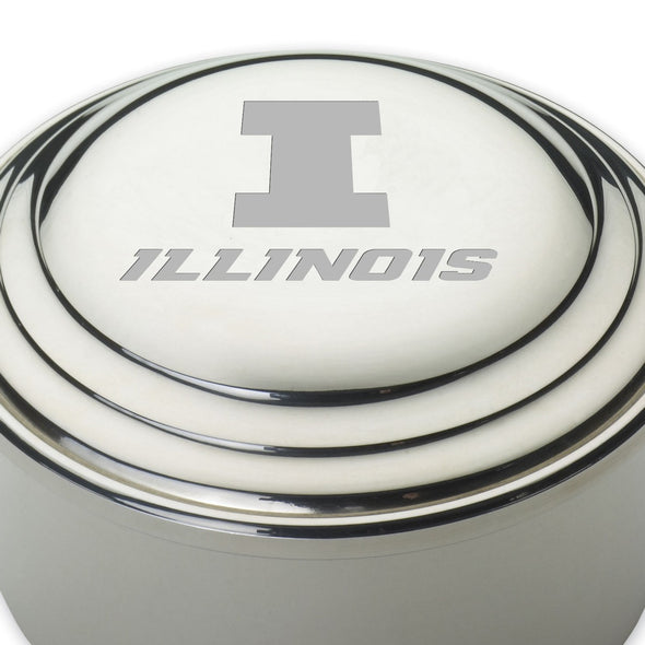 University of Illinois Pewter Keepsake Box Shot #2