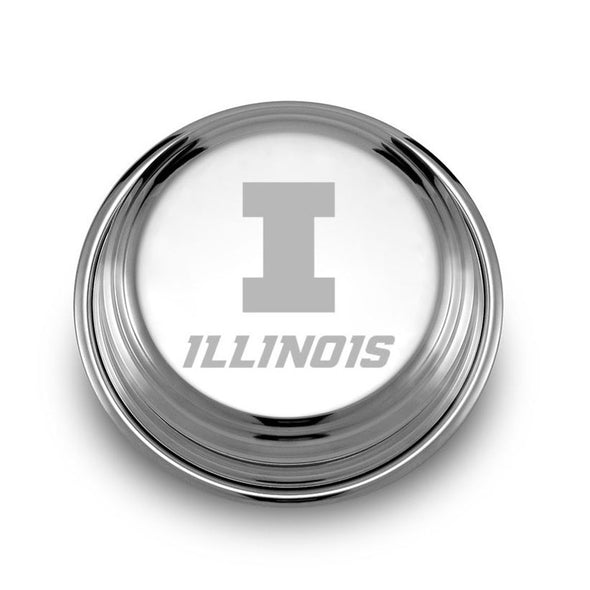 University of Illinois Pewter Paperweight Shot #1