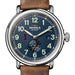 University of Illinois Shinola Watch, The Runwell Automatic 45 mm Blue Dial and British Tan Strap at M.LaHart & Co.