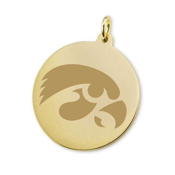 University of Iowa 18K Gold Charm Shot #1