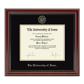 University of Iowa Diploma Frame, the Fidelitas Shot #1