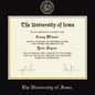 University of Iowa Diploma Frame, the Fidelitas Shot #2