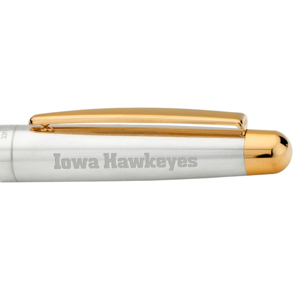 University of Iowa Fountain Pen in Sterling Silver with Gold Trim Shot #2