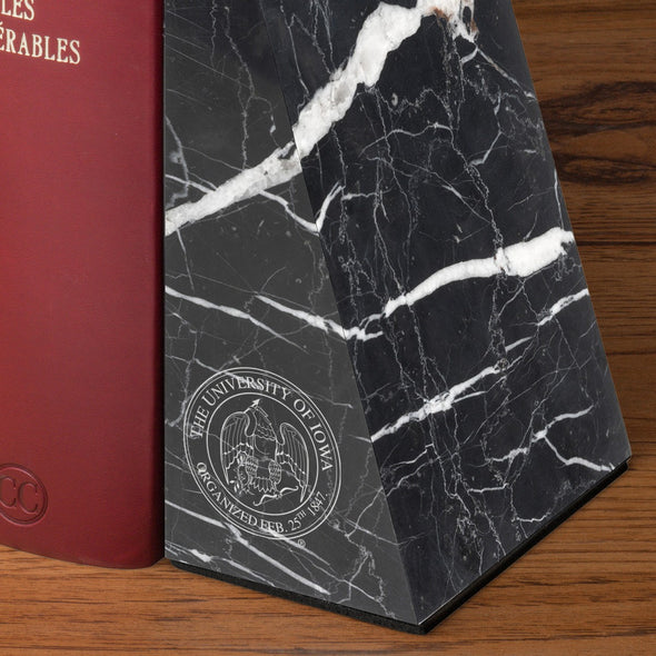 University of Iowa Marble Bookends by M.LaHart Shot #3