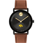 University of Iowa Men's Movado BOLD with Cognac Leather Strap Shot #2