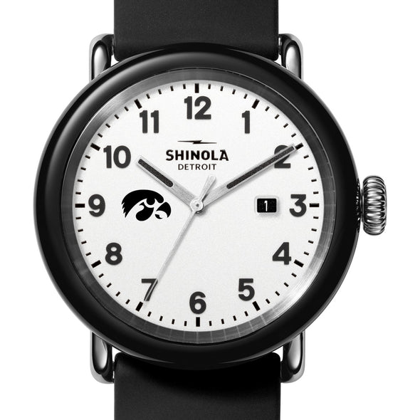 University of Iowa Shinola Watch, The Detrola 43mm White Dial at M.LaHart &amp; Co. Shot #1