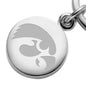 University of Iowa Sterling Silver Insignia Key Ring Shot #2