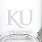 University of Kansas 13 oz Glass Coffee Mug Shot #3