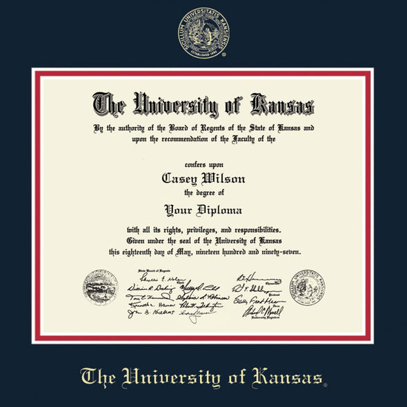 University of Kansas Bachelors/Masters Diploma Frame, the Fidelitas Shot #2