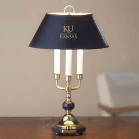 University of Kansas Lamp in Brass &amp; Marble Shot #1