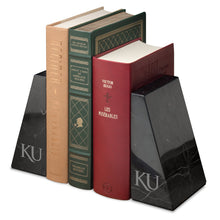 University of Kansas Marble Bookends by M.LaHart Shot #1