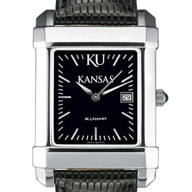 University of Kansas Men's Black Quad with Leather Shot #1