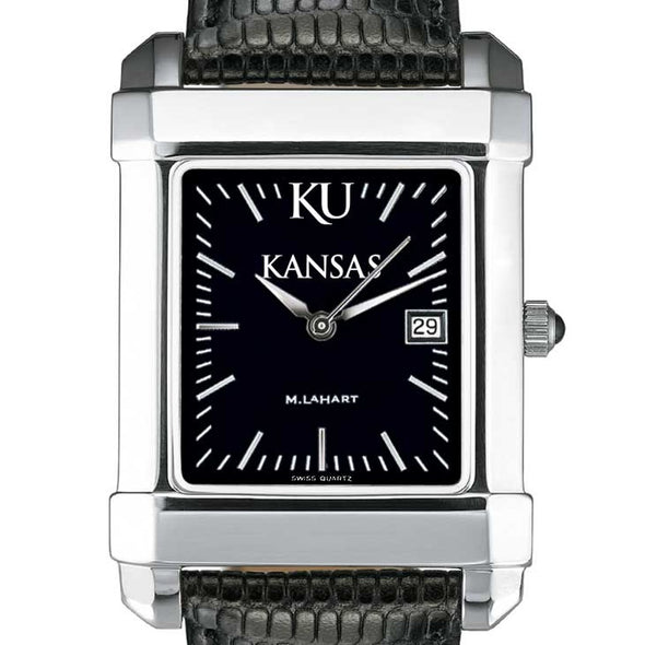 University of Kansas Men's Black Quad with Leather Shot #1