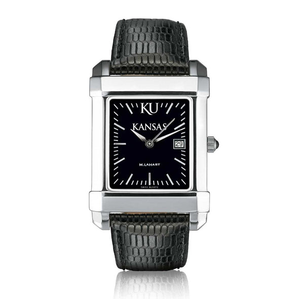 University of Kansas Men's Black Quad with Leather Shot #2