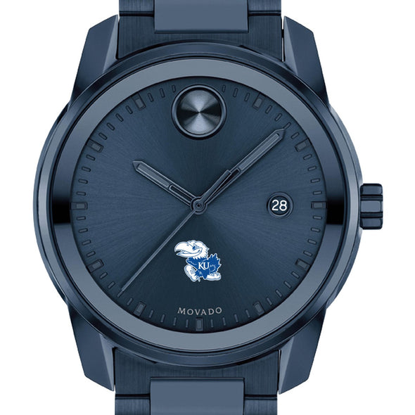 University of Kansas Men's Movado BOLD Blue Ion with Date Window Shot #1