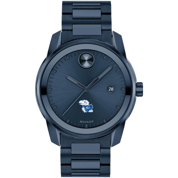 University of Kansas Men's Movado BOLD Blue Ion with Date Window Shot #2