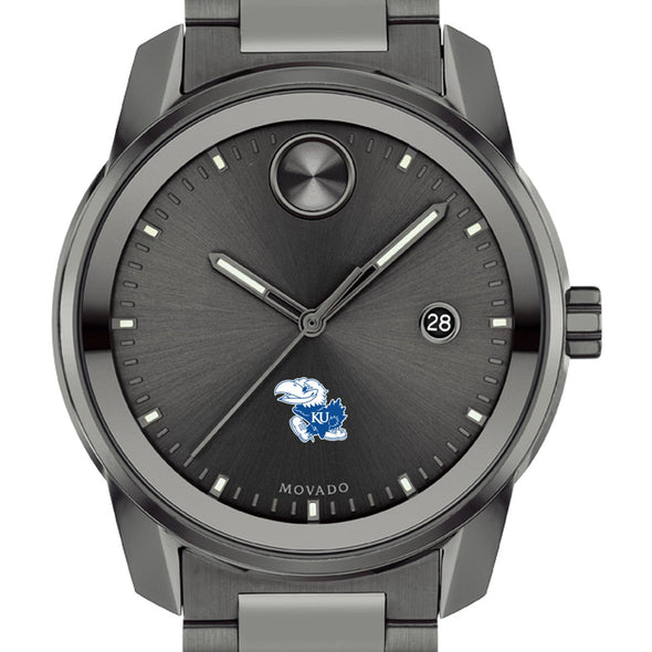 University of Kansas Men's Movado BOLD Gunmetal Grey with Date Window Shot #1
